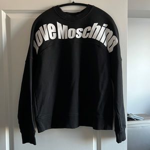 Moschino black and white sweatshirt